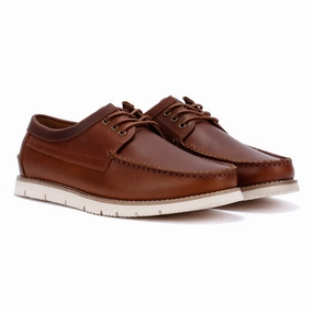 Canyon Jog Ben Sherman Soho Suede Men's Brown Lace-Up Shoes
