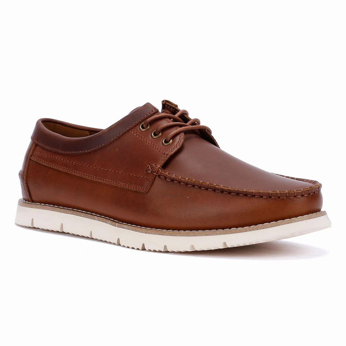 Ben Sherman Soho Suede Men's Brown Lace-Up Shoes Travel Step Glide-Out