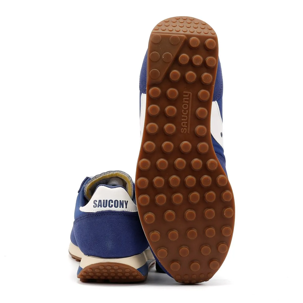 Bendable Sole Saucony Trainer 80 Blue/White Trainers