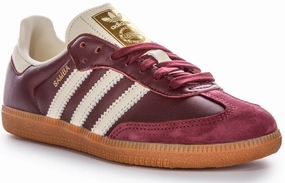 running in various climates Ultimate Comfort Adidas Samba OG In Maroon
