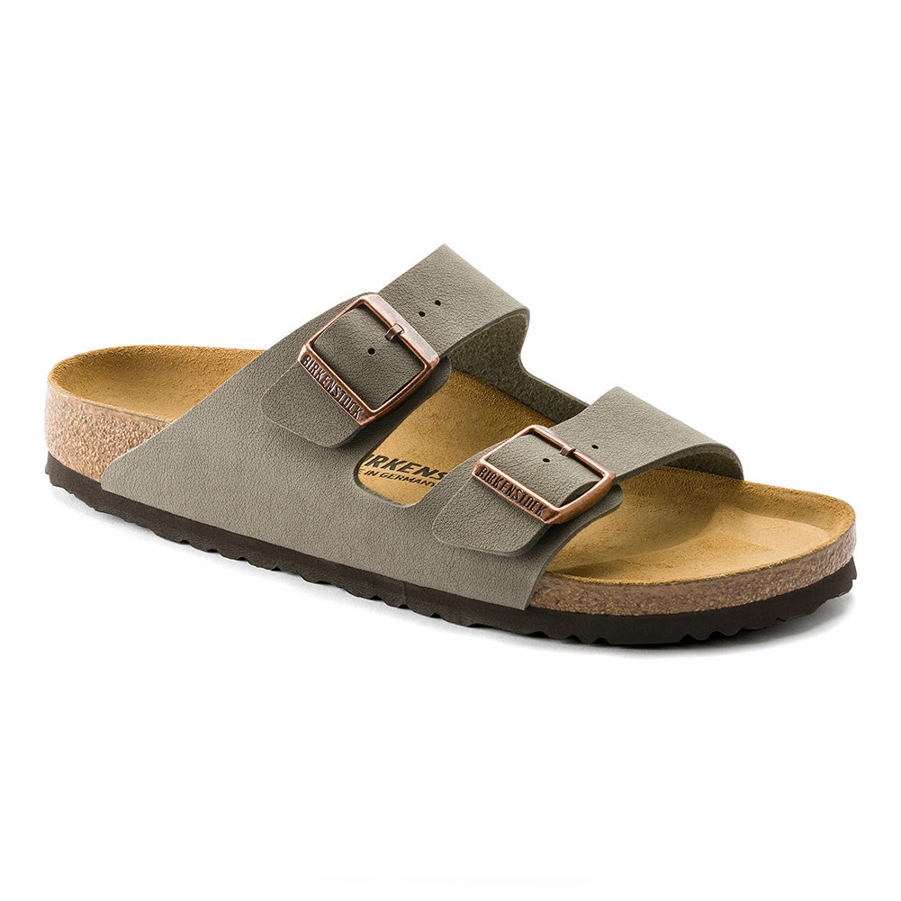 Birkenstock Arizona Birkibuc Stone Everyday Comfort Shoes