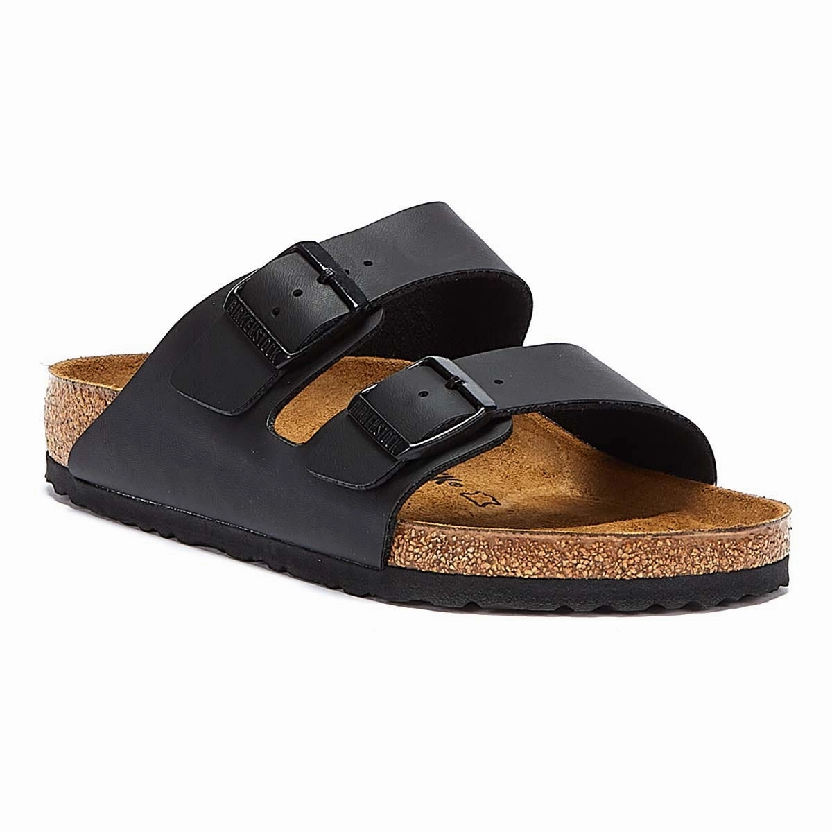 Birkenstock Arizona Birko-Flor Mens Black Narrow Sandals Style Comfort