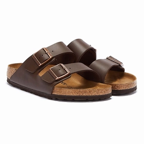 Birkenstock Arizona Birko-Flor Mens Brown Narrow Sandals Fresh Lifestyle Sandals