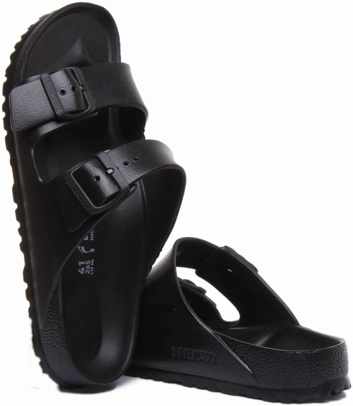 Birkenstock Arizona Eva In Black | Narrow Fit Adjustable Closure System