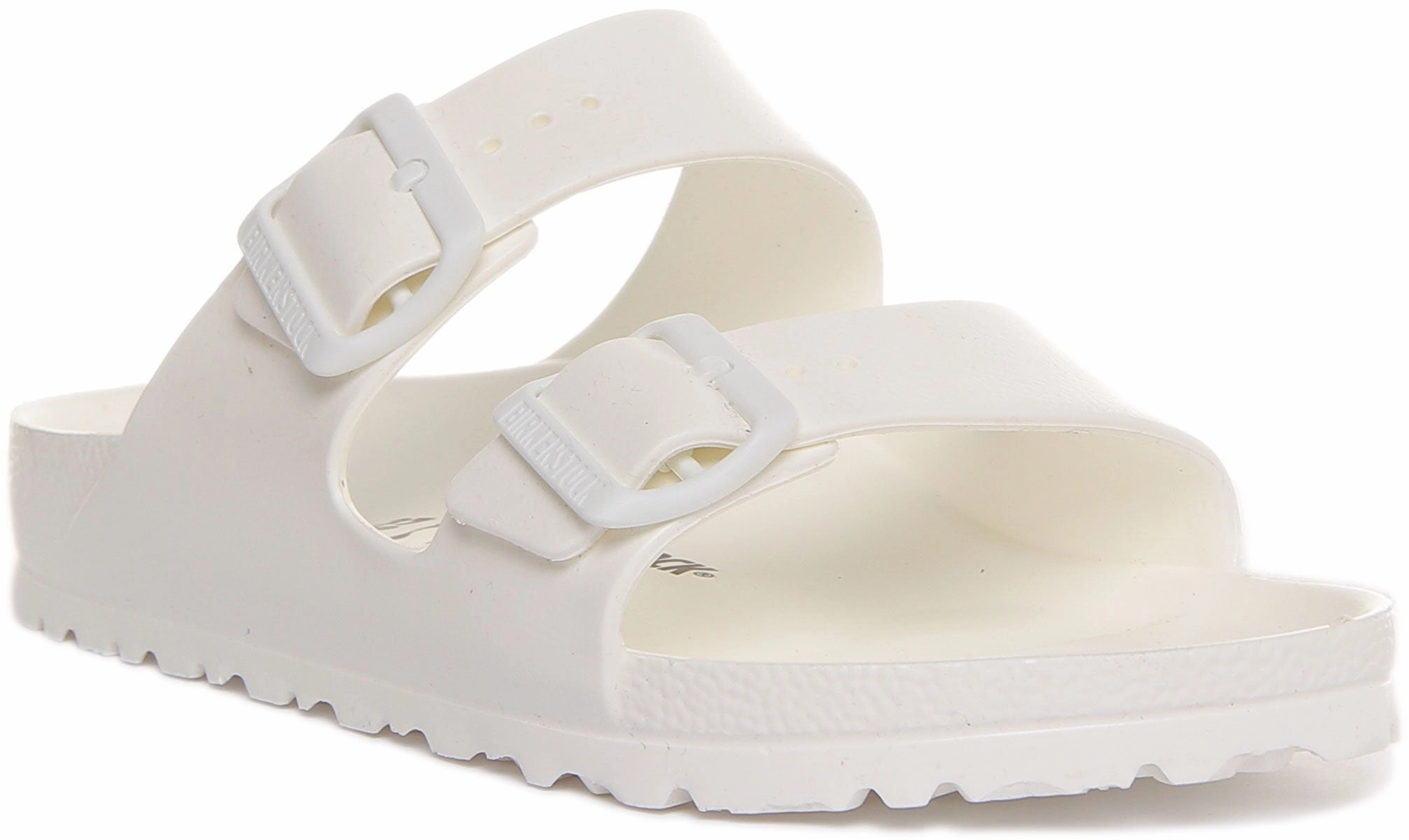 Birkenstock Arizona Eva In White | Narrow Fit Mild Style Sunny Day