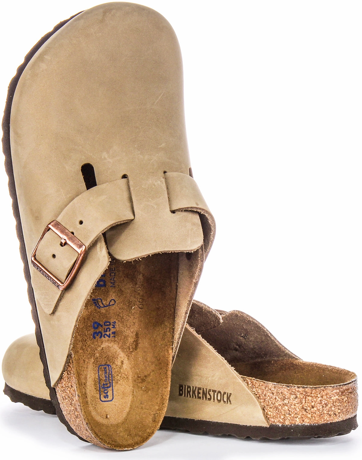 Birkenstock Boston Bs In Tobacco | Regular Fit Breathable Upper Design Layer Design Quality