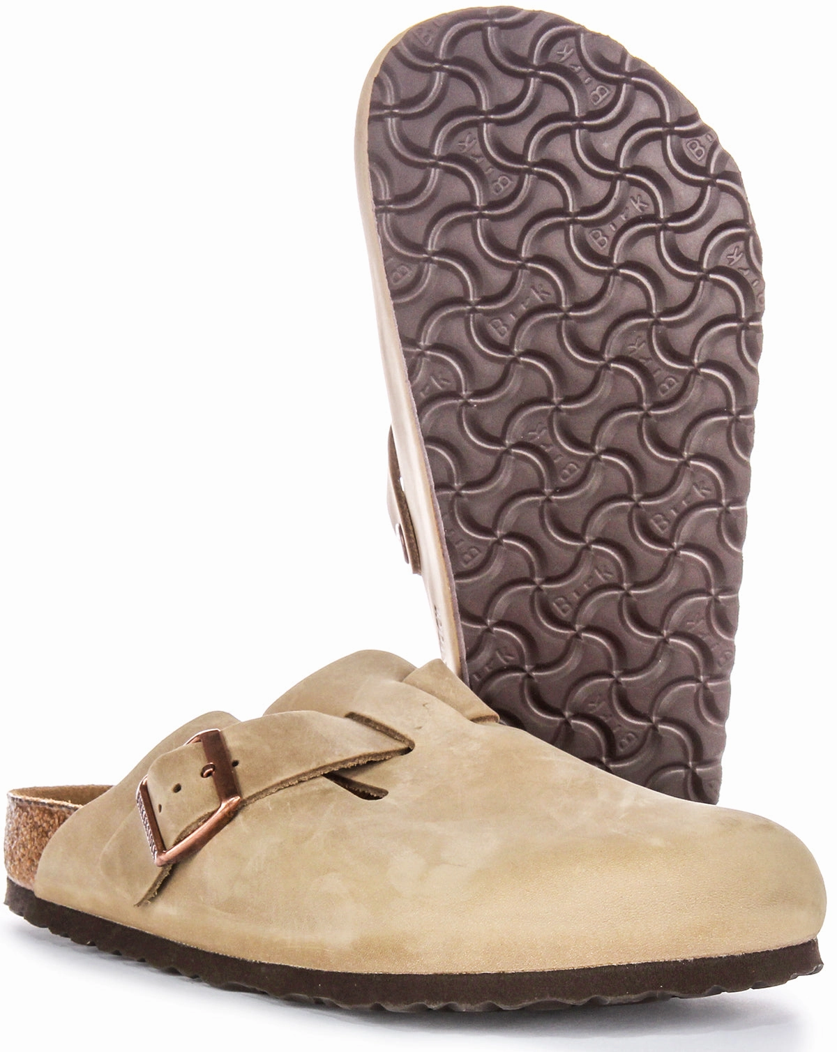 Birkenstock Boston Bs In Tobacco | Regular Fit Breathable Upper Design Layer Design Quality