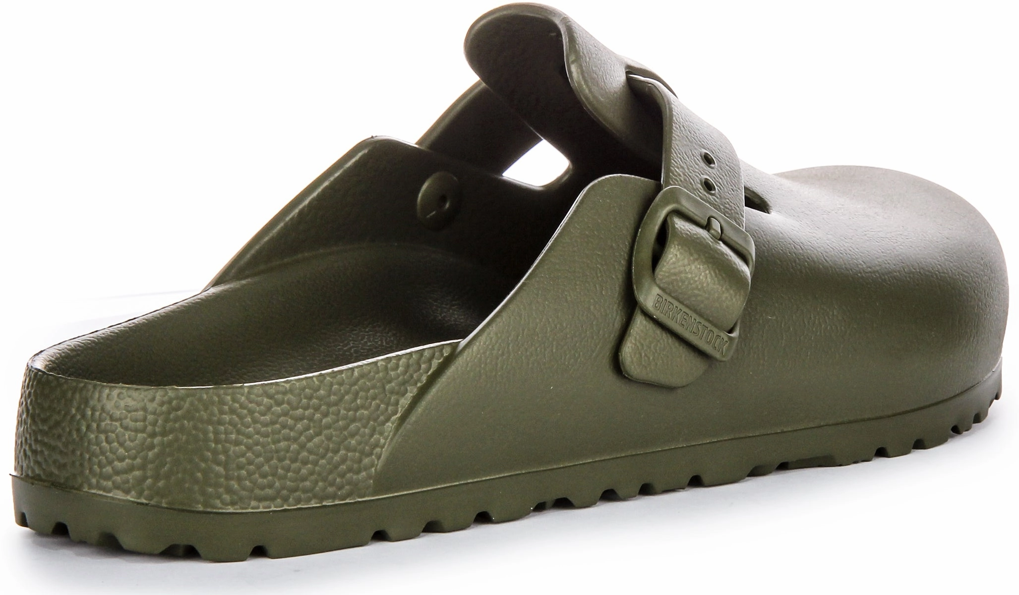 Birkenstock Boston Eva In Khaki | Narrow Fit Cushioned toe box