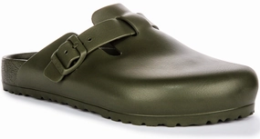 Birkenstock Boston Eva In Khaki Green | Regular Fit Training days