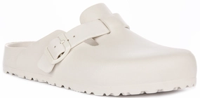 Birkenstock Boston Eva In Stone | Narrow Fit sandy beaches running shoes with gel cushioning