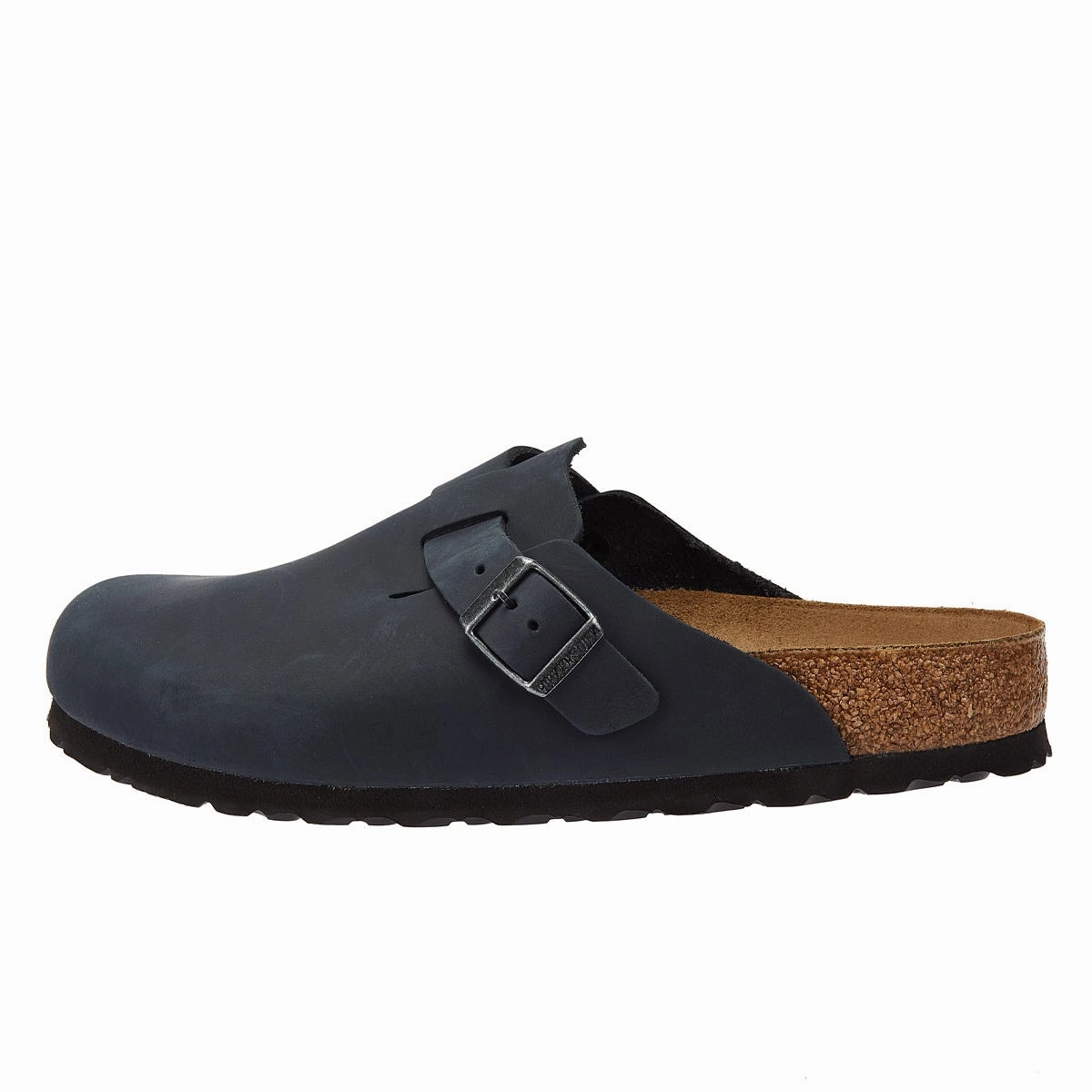 Birkenstock Boston Oiled Nubuck Black Clogs Cushioned Footbed