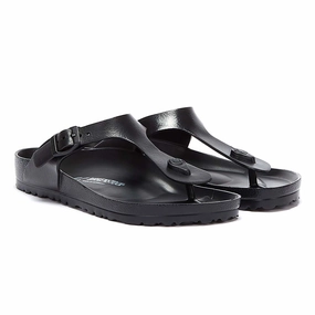 Summer Comfort Slides Birkenstock Gizeh EVA Womens Black Sandals