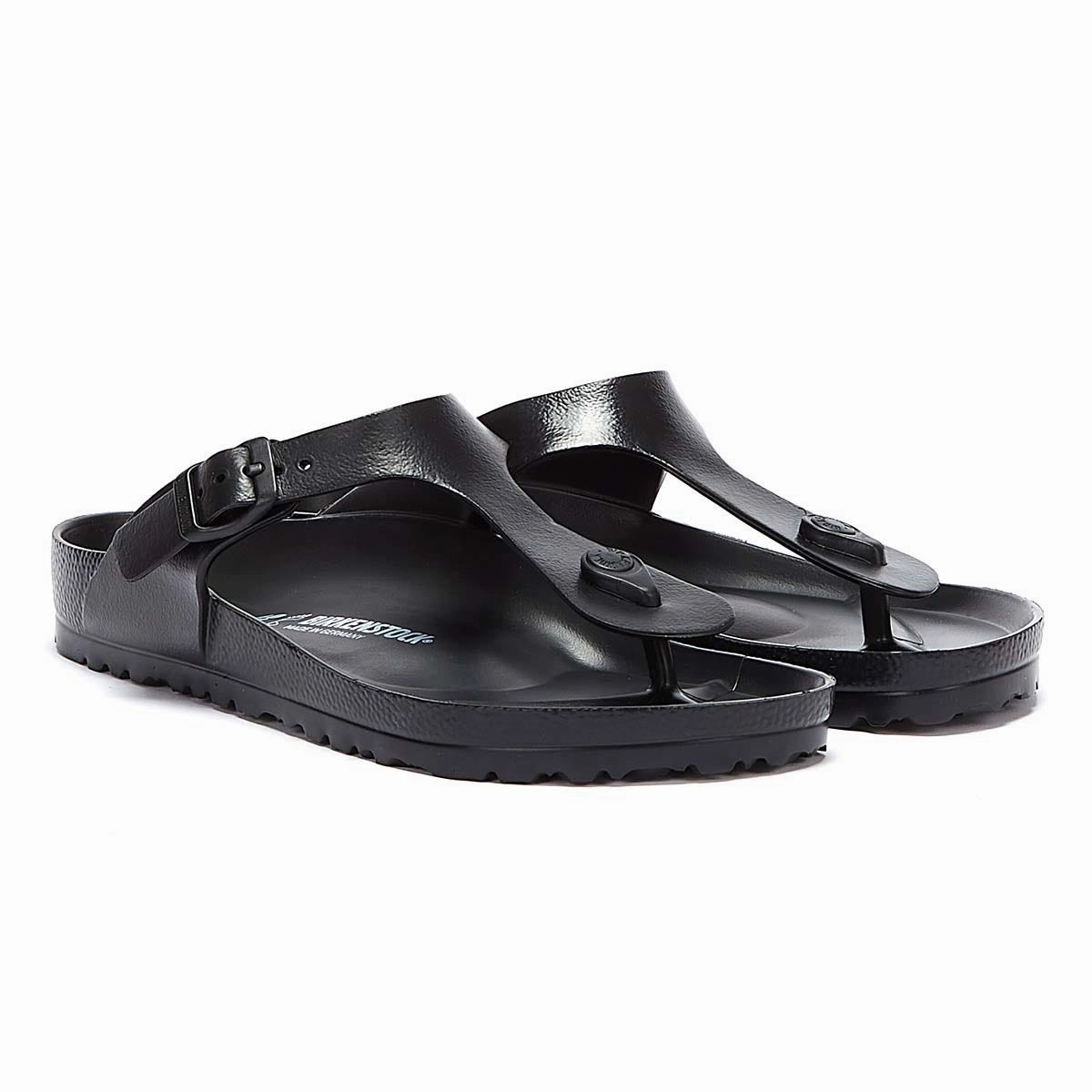 Summer Comfort Slides Birkenstock Gizeh EVA Womens Black Sandals