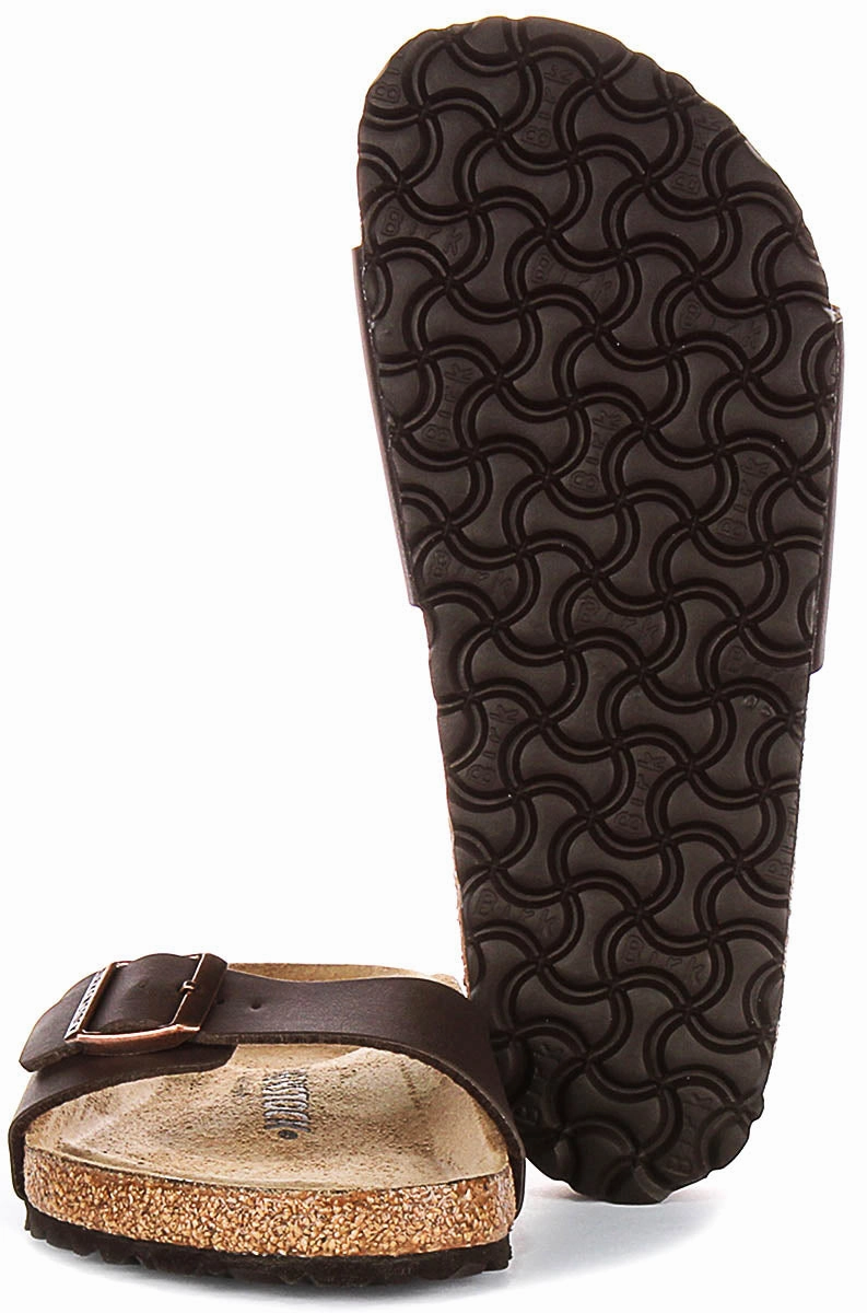 Birkenstock Madrid In Dark Brown | Regular Fit Shock Absorbing Insoles