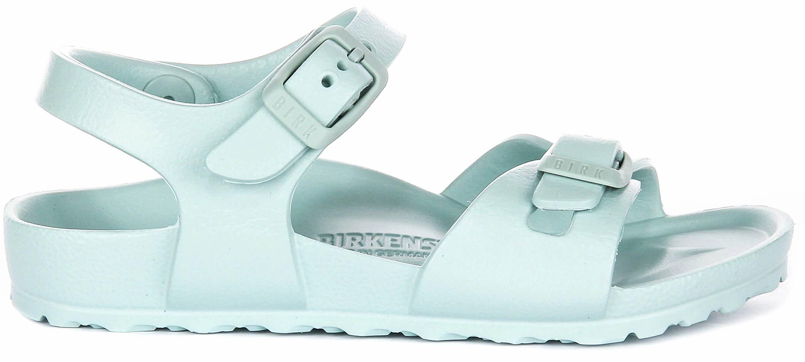 Birkenstock Rio Eva Kids In Green | Narrow Fit Quick - release