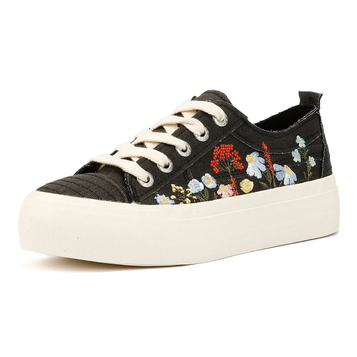Blowfish Malibu Sadie Sun Women's Black/Floral Trainers Perfect Lock