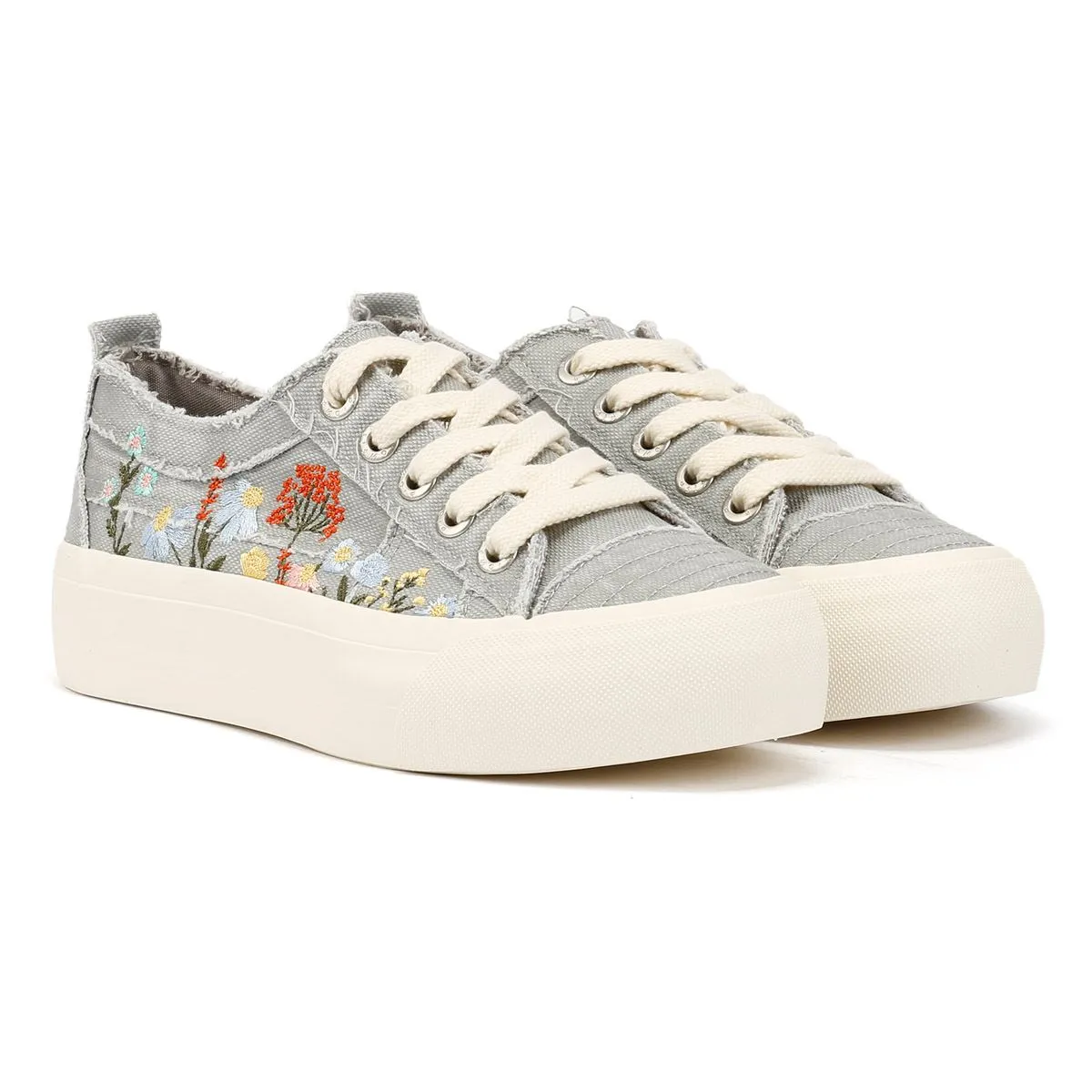 Casual Workout Heel counter minimizes wobble during lift-offs Blowfish Malibu Sadie Sun Women's Grey/Floral Trainers