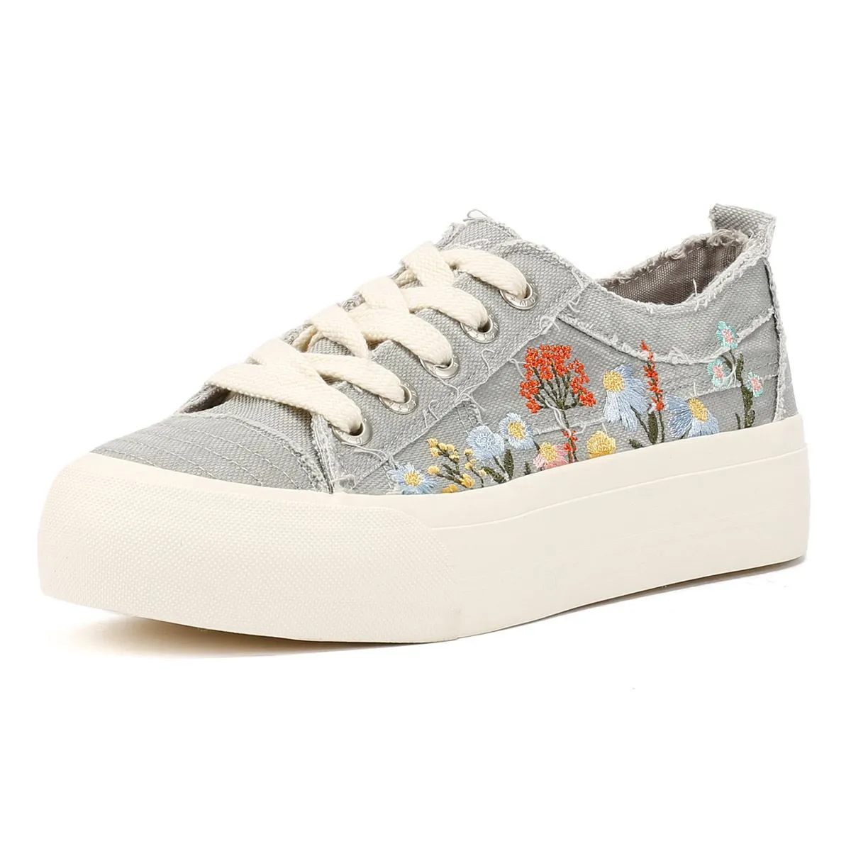 Blowfish Malibu Sadie Sun Women's Grey/Floral Trainers Fresh Comfort
