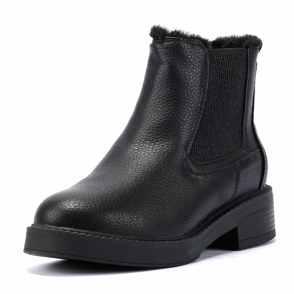 Blowfish Malibu Vera Cozy Faux Leather Women's Black Boots Daily Trail