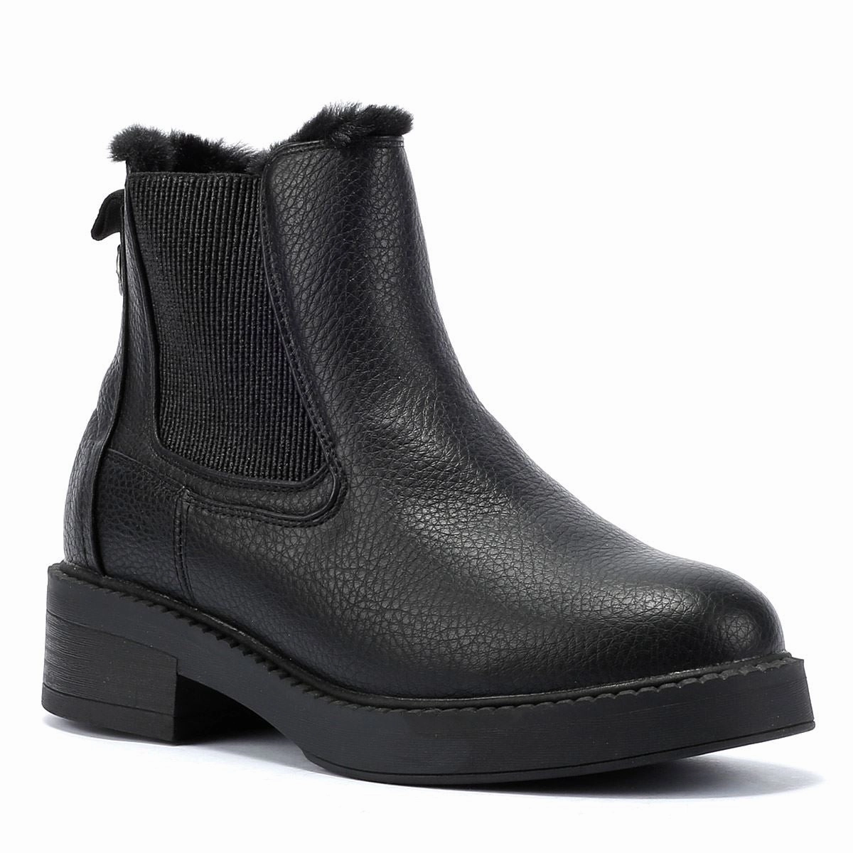 Blowfish Malibu Vera Cozy Faux Leather Women's Black Boots Daily Trail