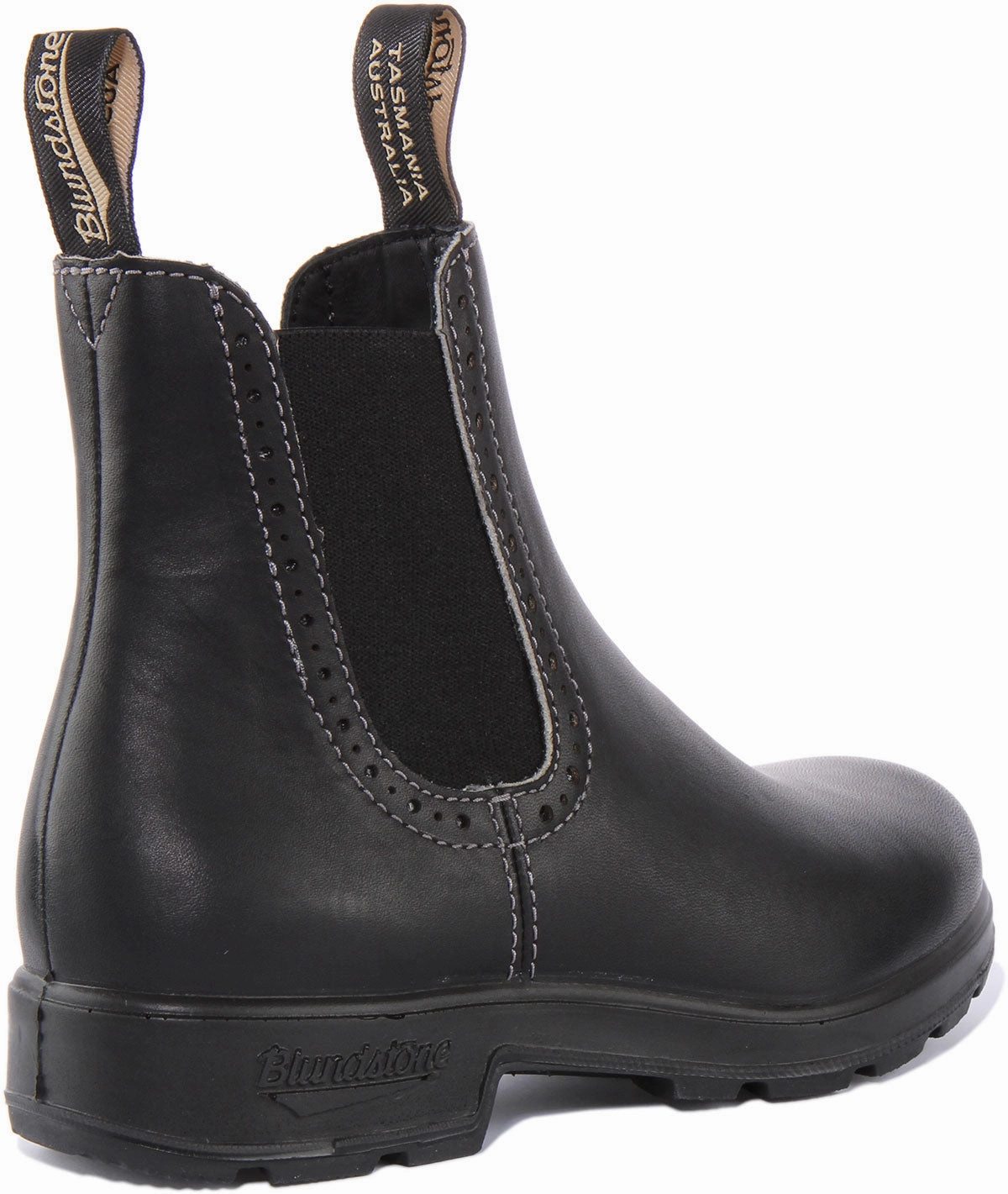 Blundstone 1448 In Black Brogue Chelsea Boots Outdoor Socks