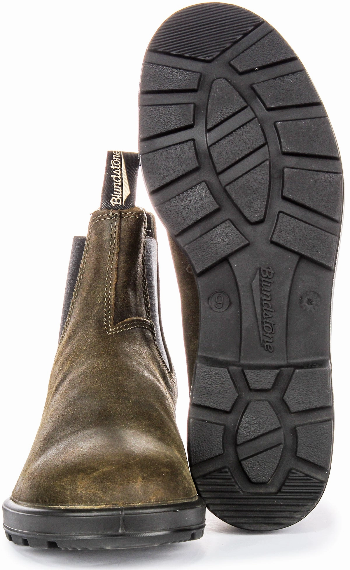 Blundstone 1615 Chelsea Boots In Olive Rugged Endurance