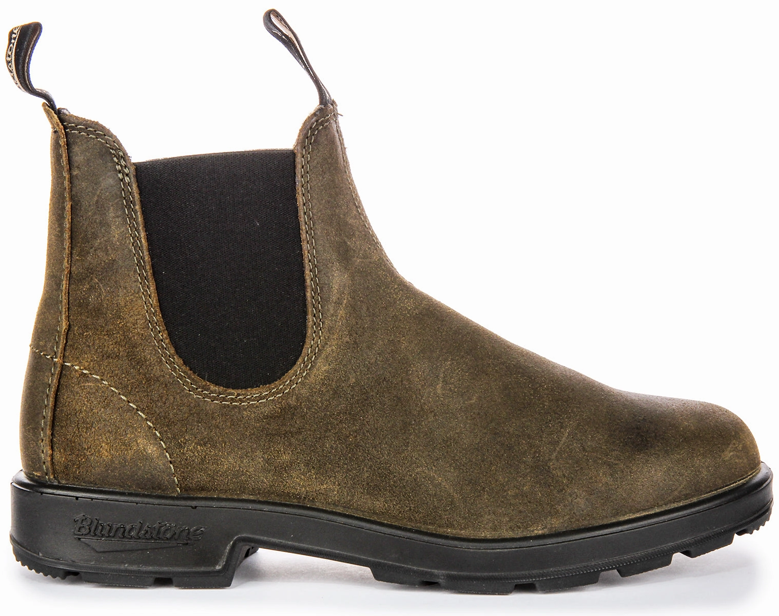 Blundstone 1615 Chelsea Boots In Olive Rugged Endurance