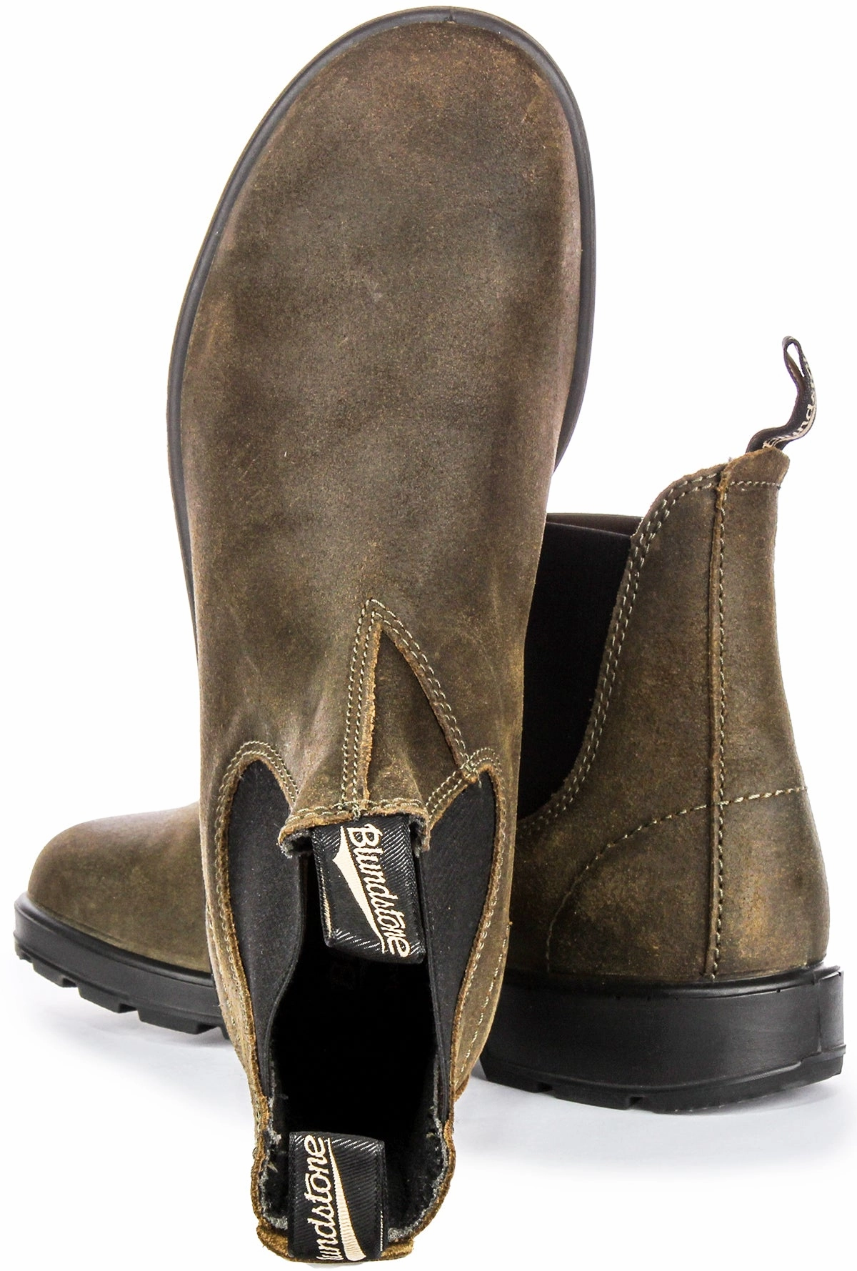 Blundstone 1615 Chelsea Boots In Olive Rugged Endurance