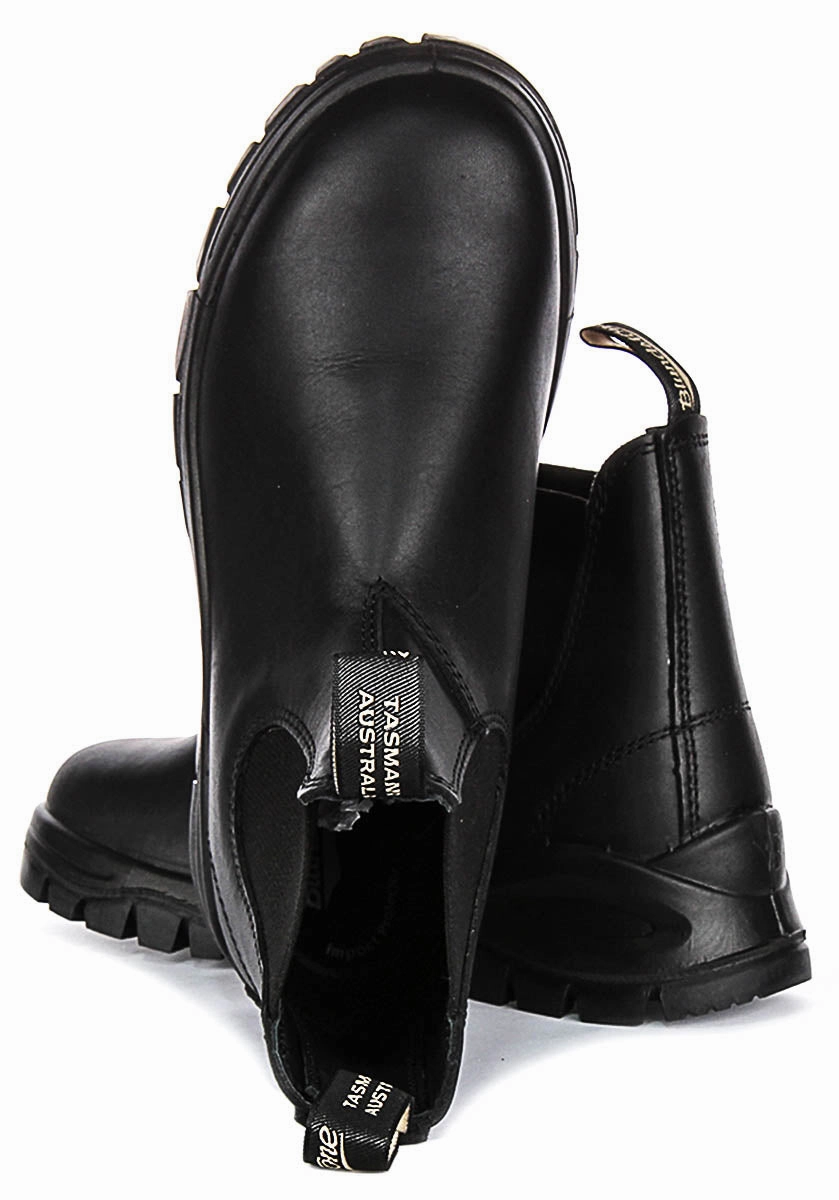 Blundstone 2240 Chelsea Boots In Black Trail grip