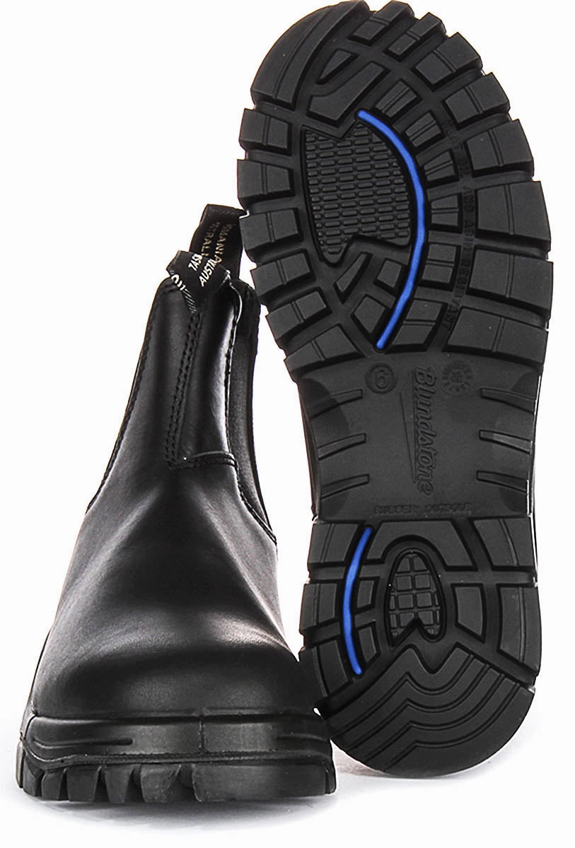 Blundstone 2240 Chelsea Boots In Black Trail grip