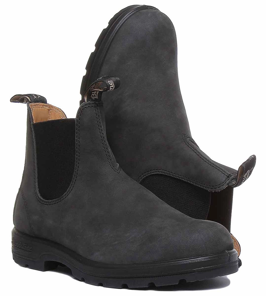 Blundstone 587 In Black Adjustable Strap