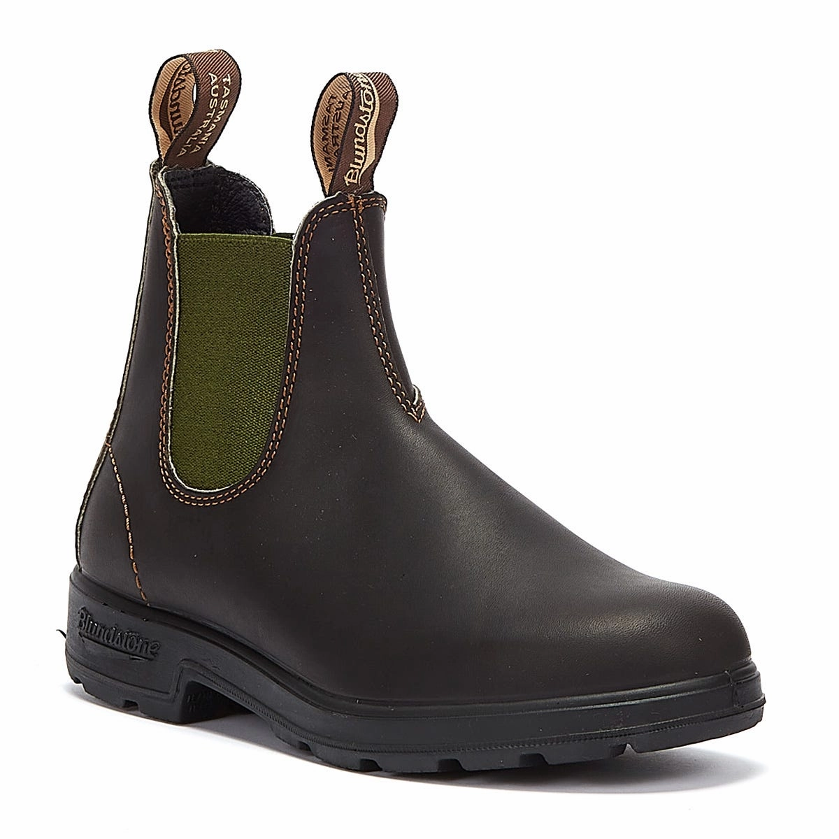 Blundstone Originals 519 Stout Brown / Olive Boots Traction