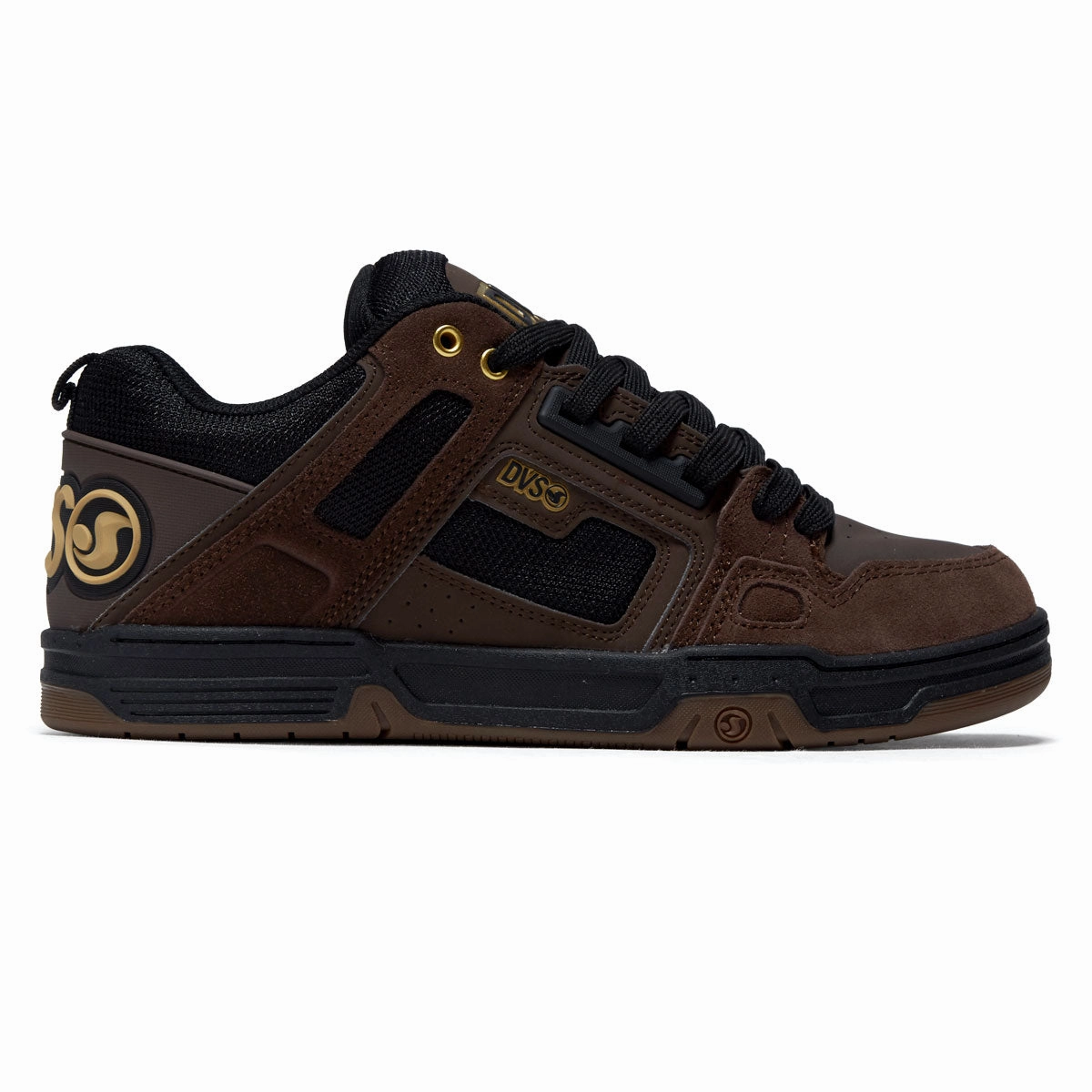 Daily Outfit DVS Comanche Shoes - Brown/Black/Gold Suede