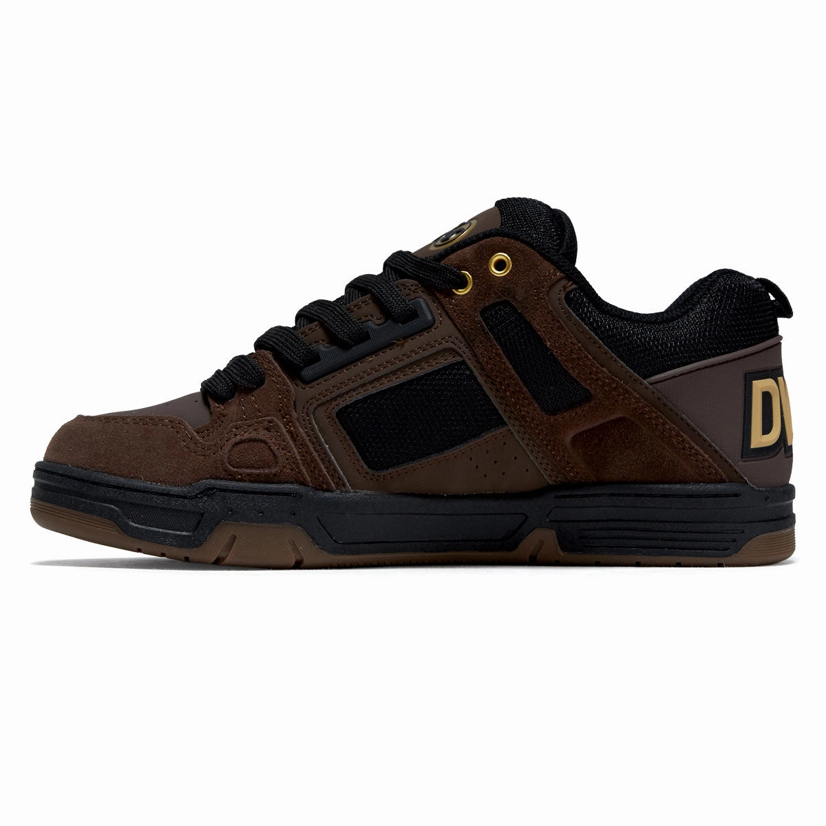 Board Master DVS Comanche Shoes - Brown/Black/Gold Suede