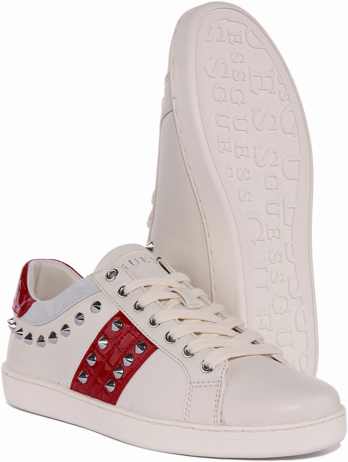 Body Flow Guess Raelin3 Trainer In Off White For Women