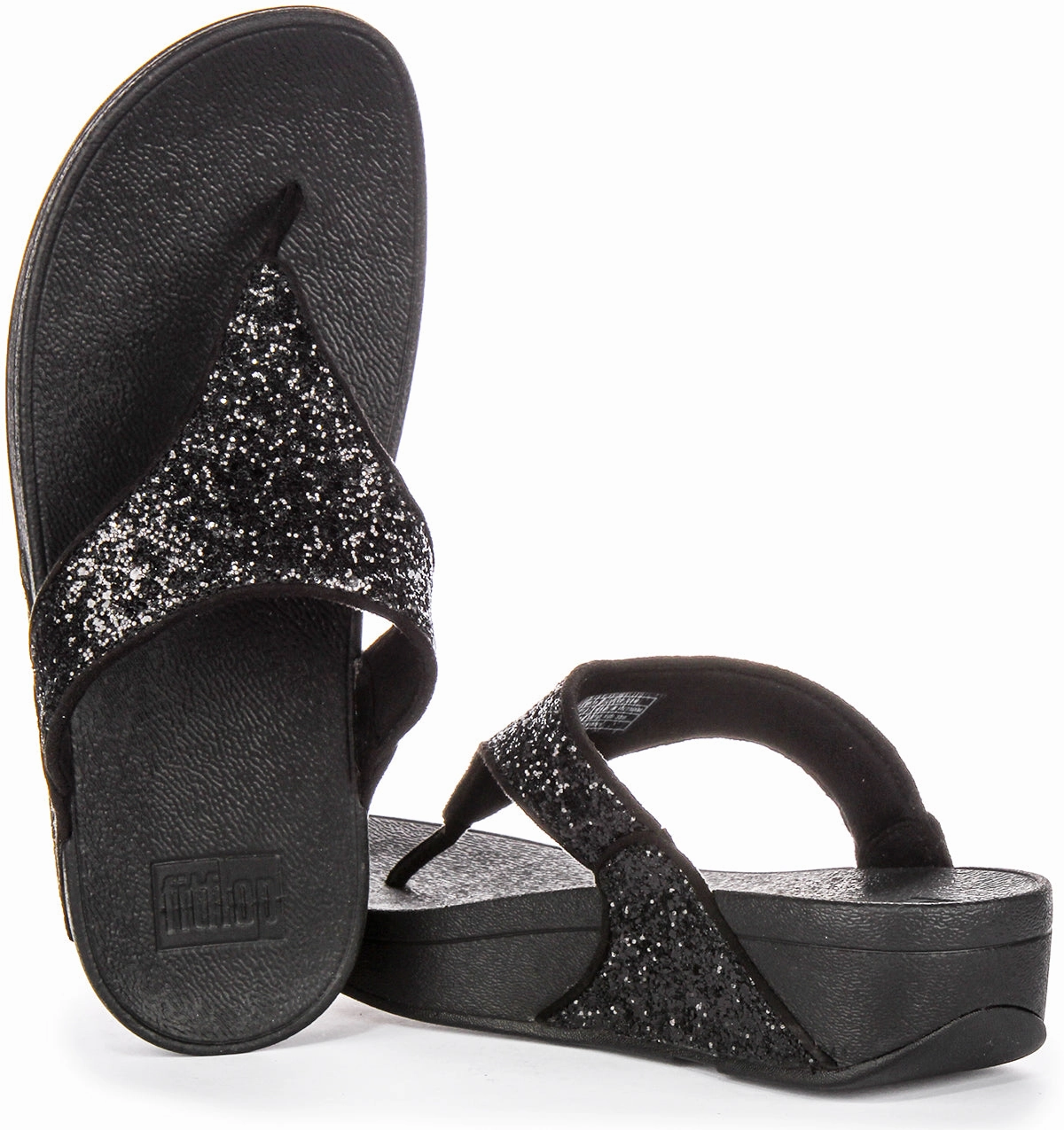 Bold Vibe Fitflop Lulu Glitter In Black For Women