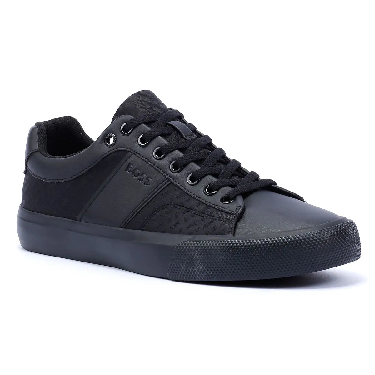 Boss Aiden Tennis Men's Black Trainers Durability Boost
