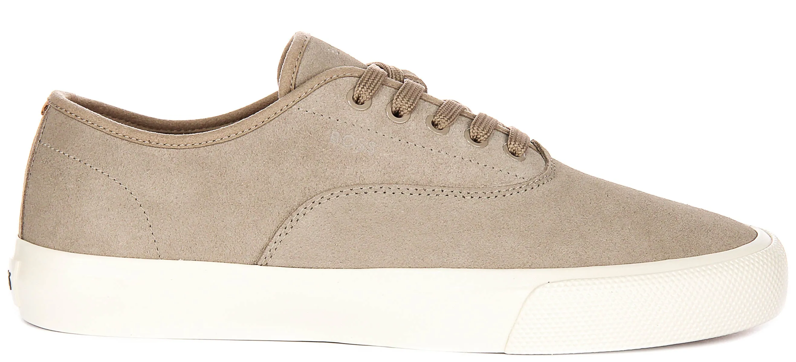 Boss Aiden Tennis Suede In Beige For Men Friction Guard