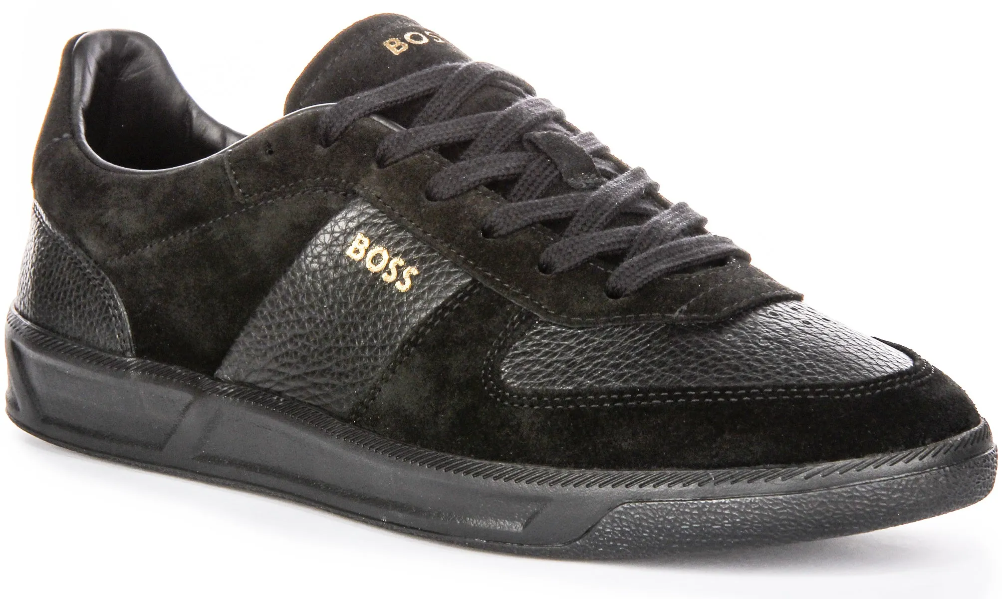 Boss Brandon Tennis In Black For Men Move Flex Uppers are crafted to reduce irritation and heat buildup