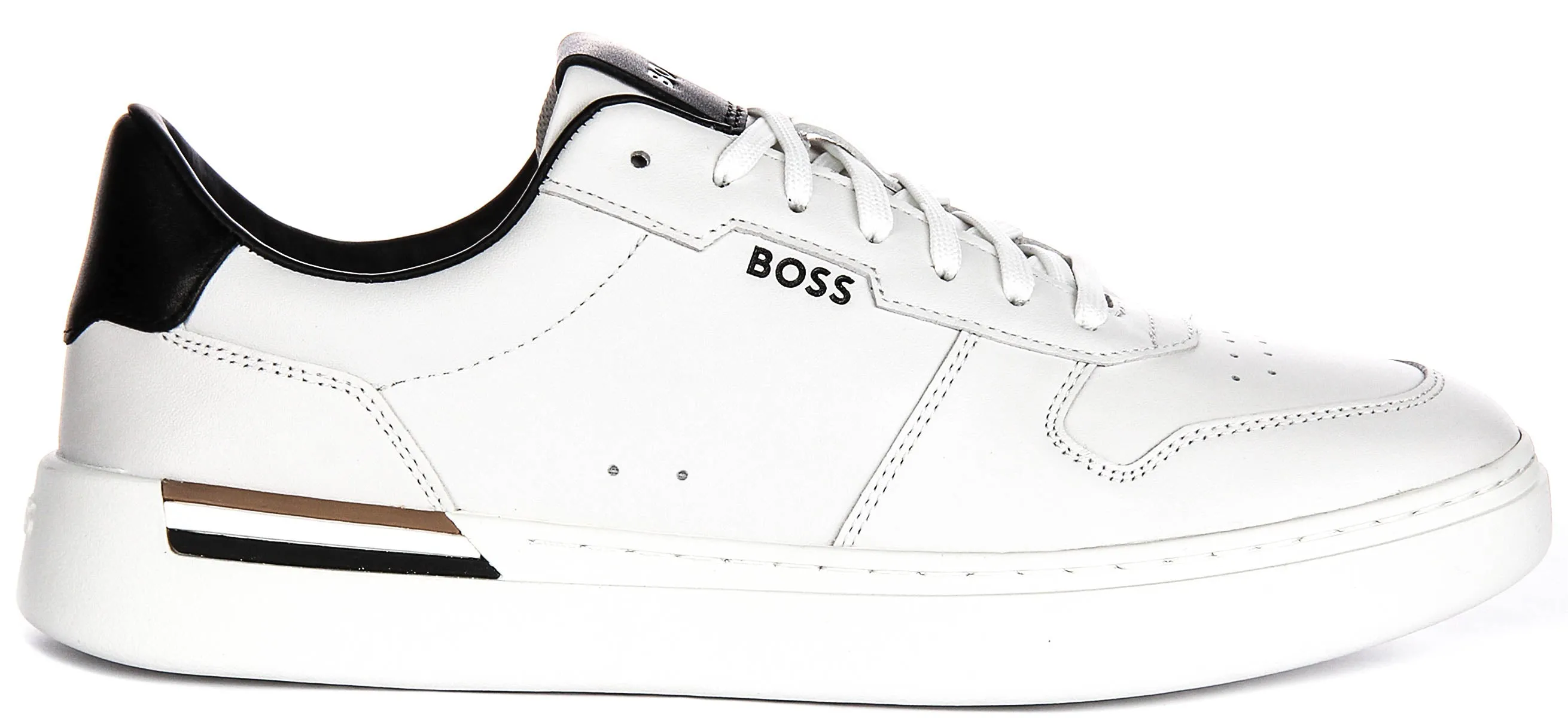 Boss Clint Tennis In White Black For Men Rapid Motion