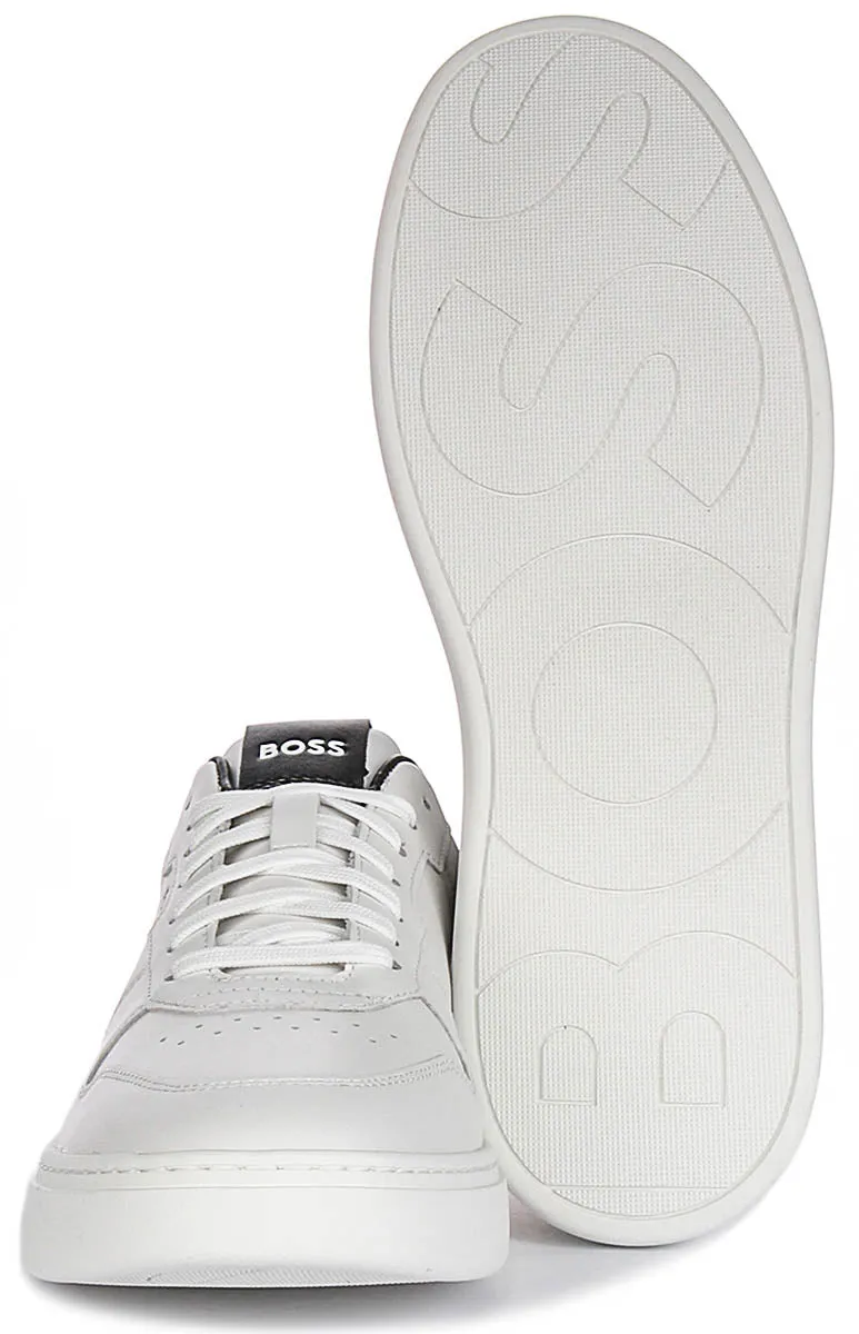 Boss Clint Tennis In White Black For Men Rapid Motion