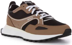 Boss Jonah Runern Mix In Black Beige No Bulk