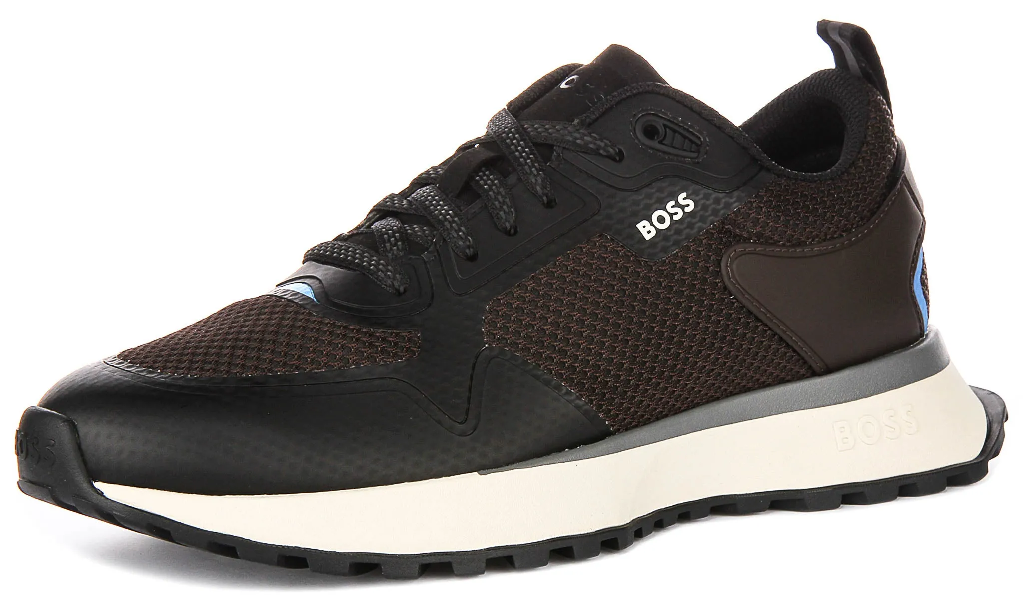 Boss Jonah Runner Mesh In Brown Black For Men Impact Safe