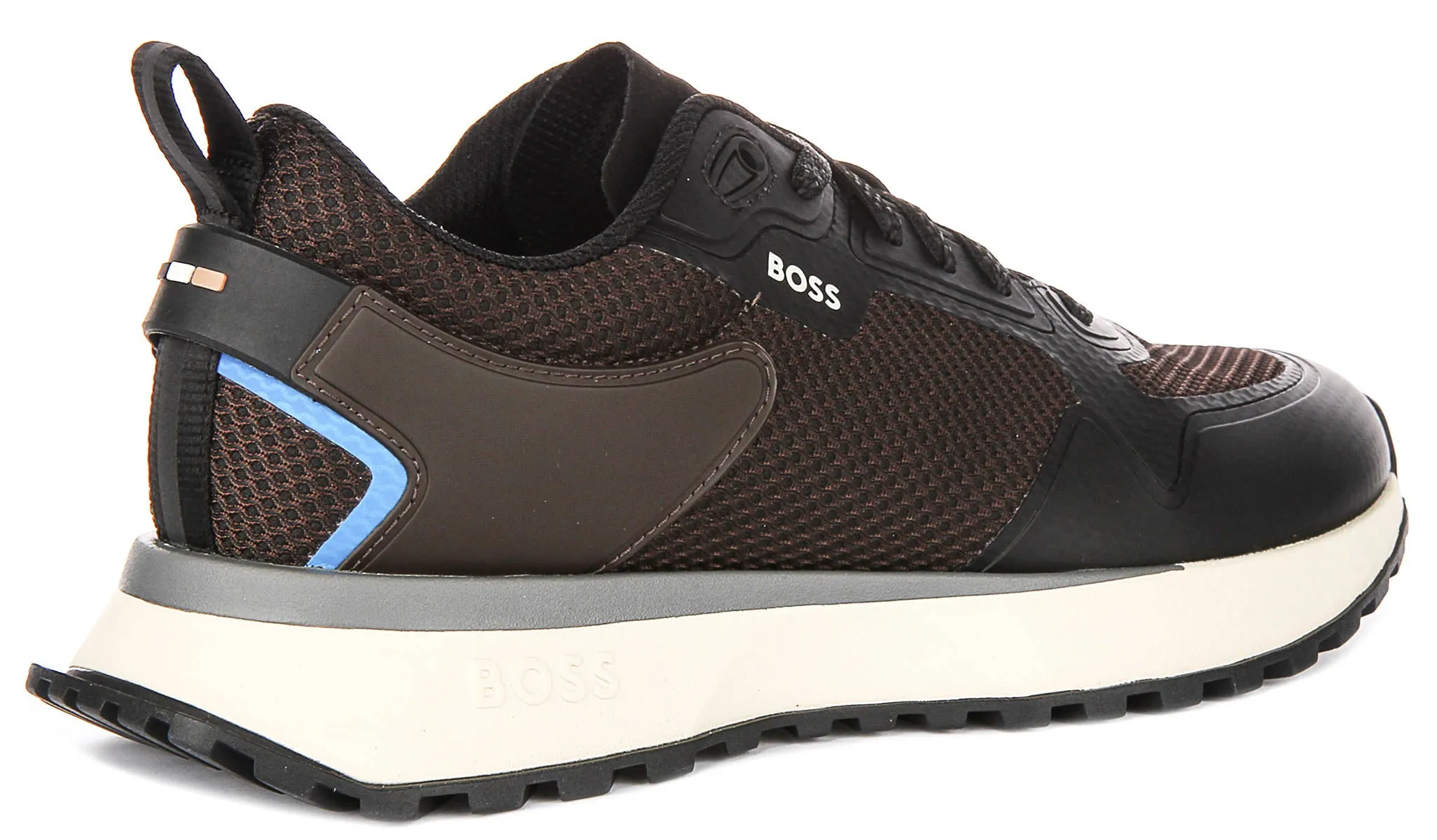 Boss Jonah Runner Mesh In Brown Black For Men Impact Safe