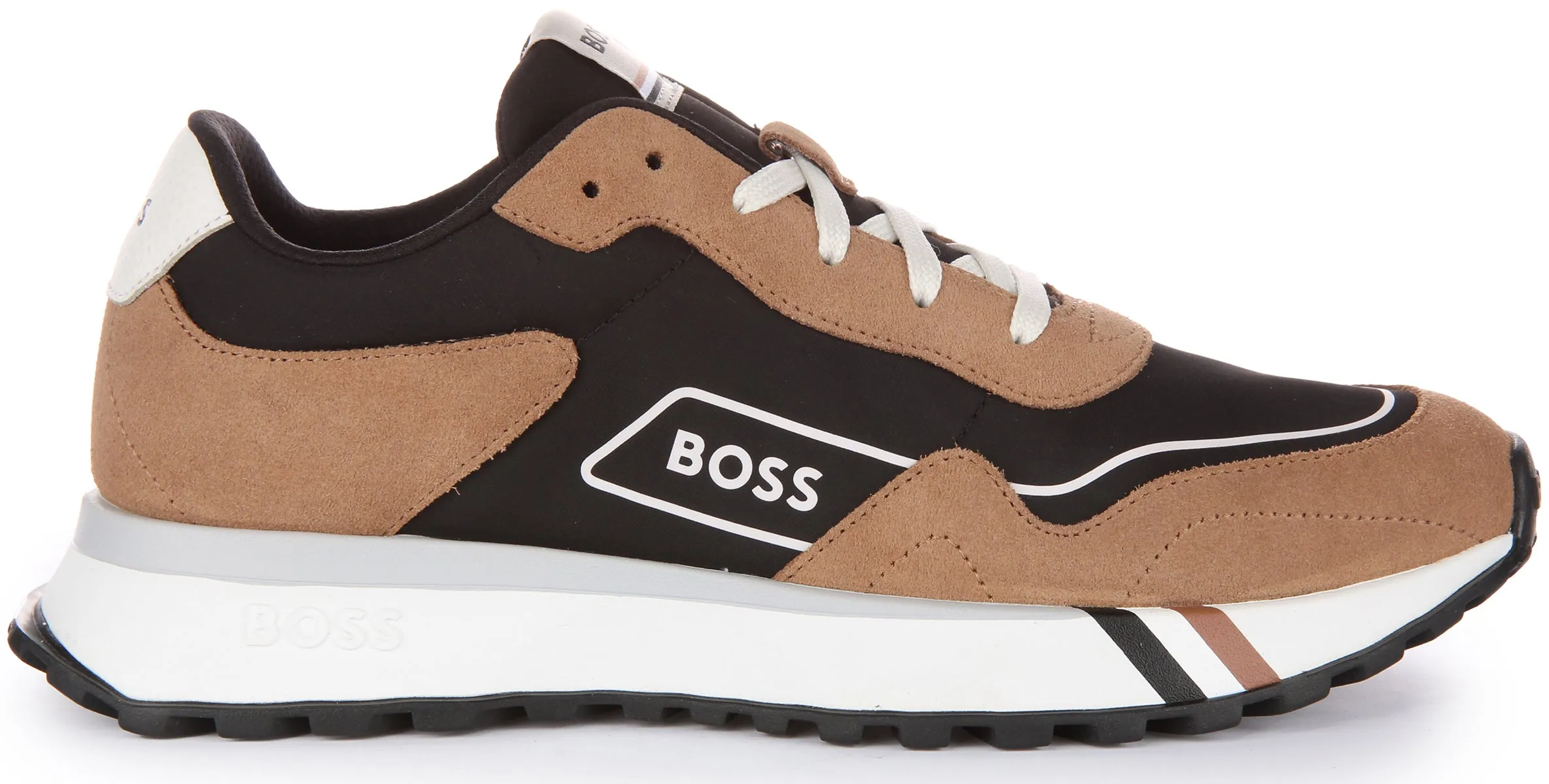 Boss Jonah Runner Sdtx In Black Brown For Men ergonomic
