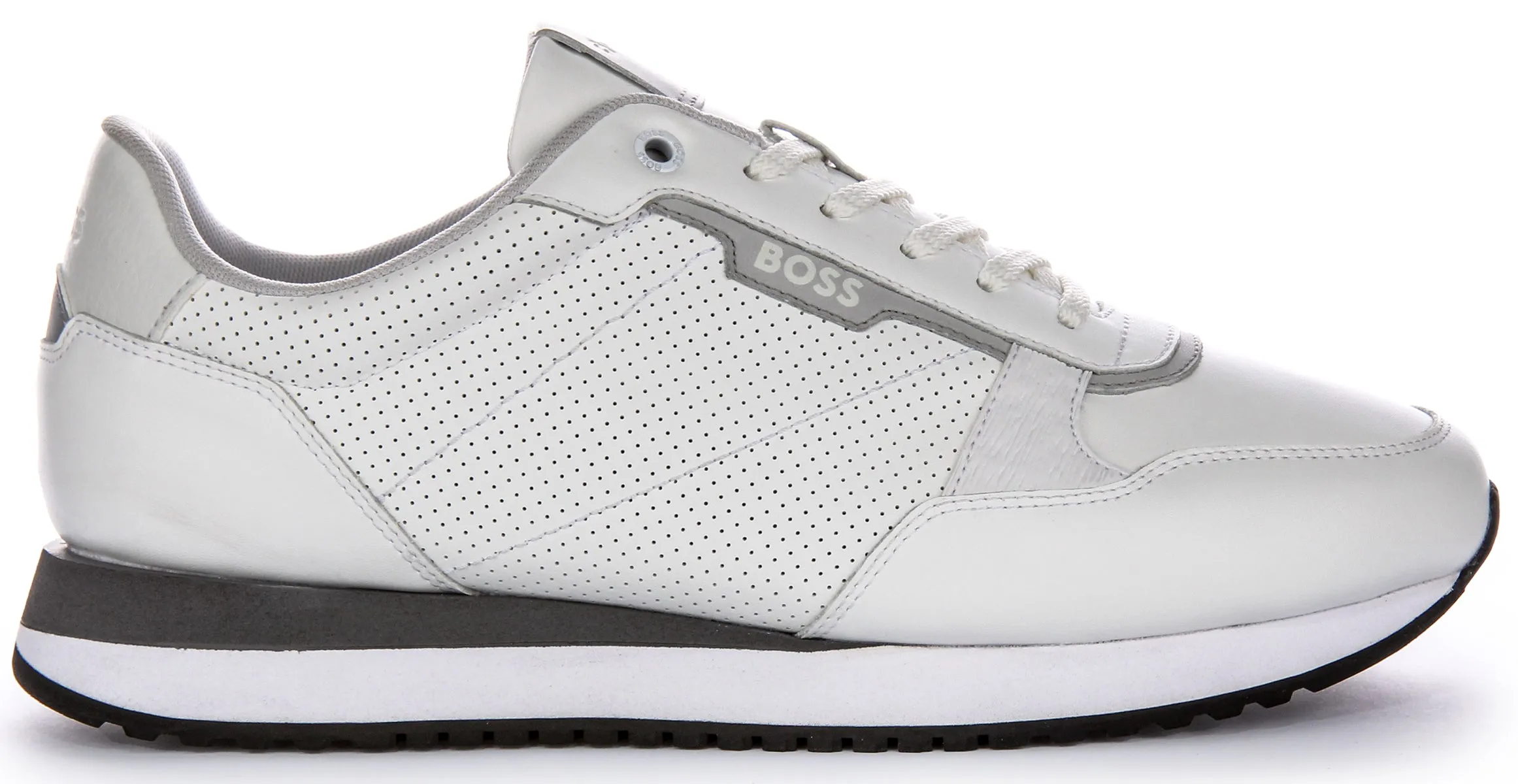 Boss Kai Runn Ltpf In White For Men Ankle Guard