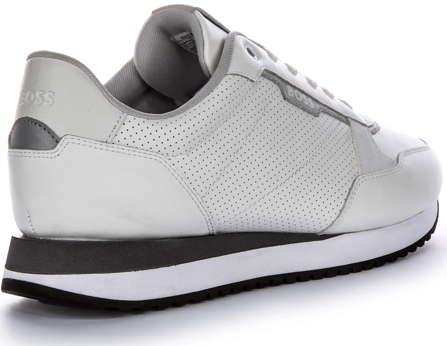 Boss Kai Runn Ltpf In White For Men Ankle Guard