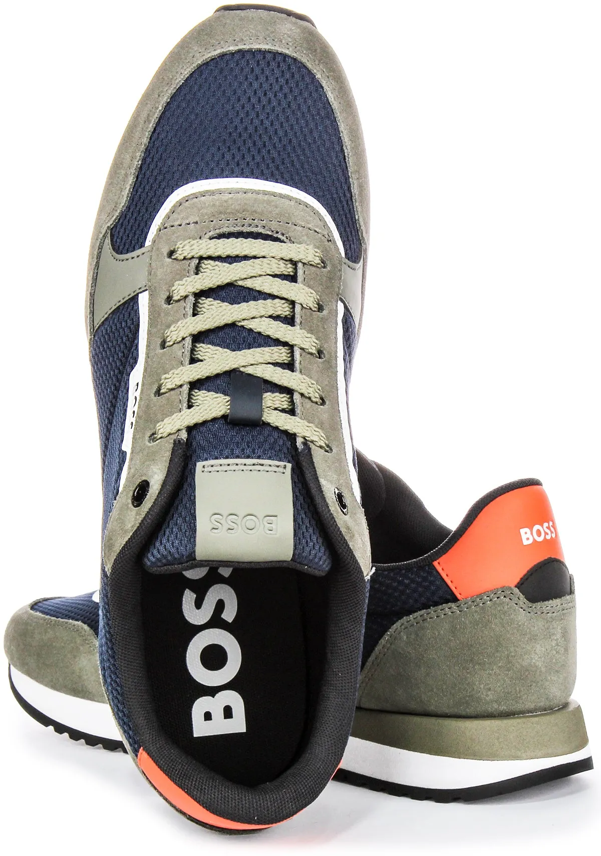 Boss Kai Runner In Blue Grey For Men Move Better