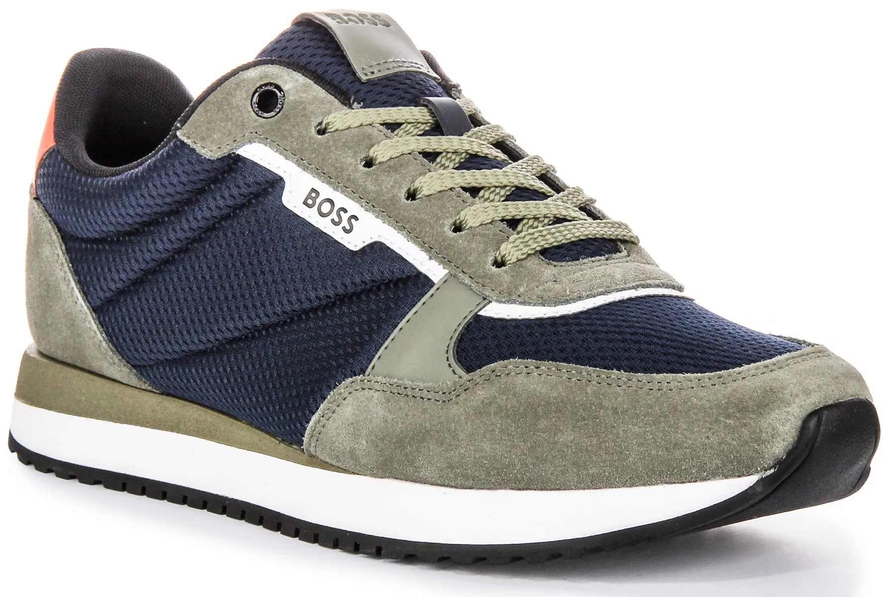 Boss Kai Runner In Blue Grey For Men Sole Flex puncture resistant