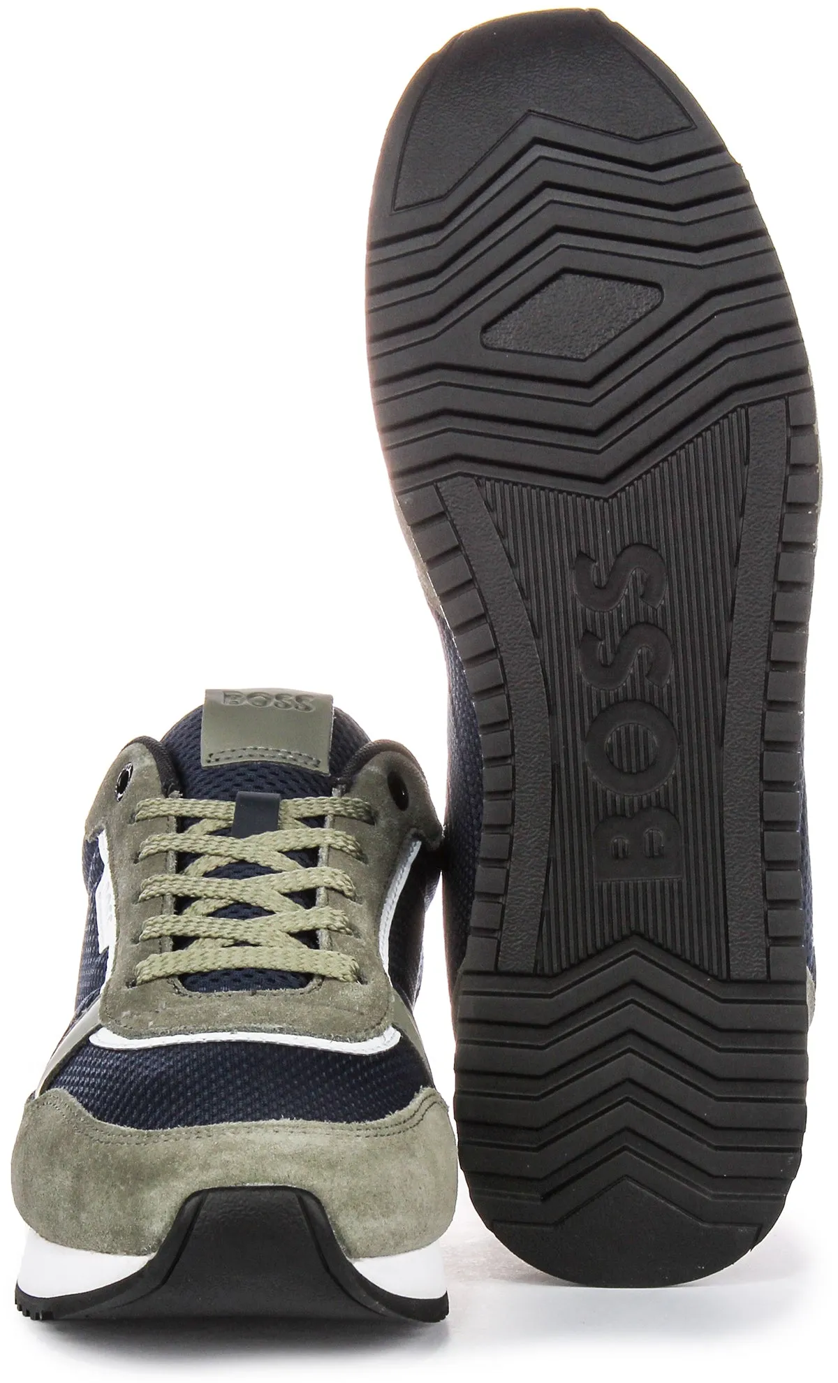 Boss Kai Runner In Blue Grey For Men Move Better